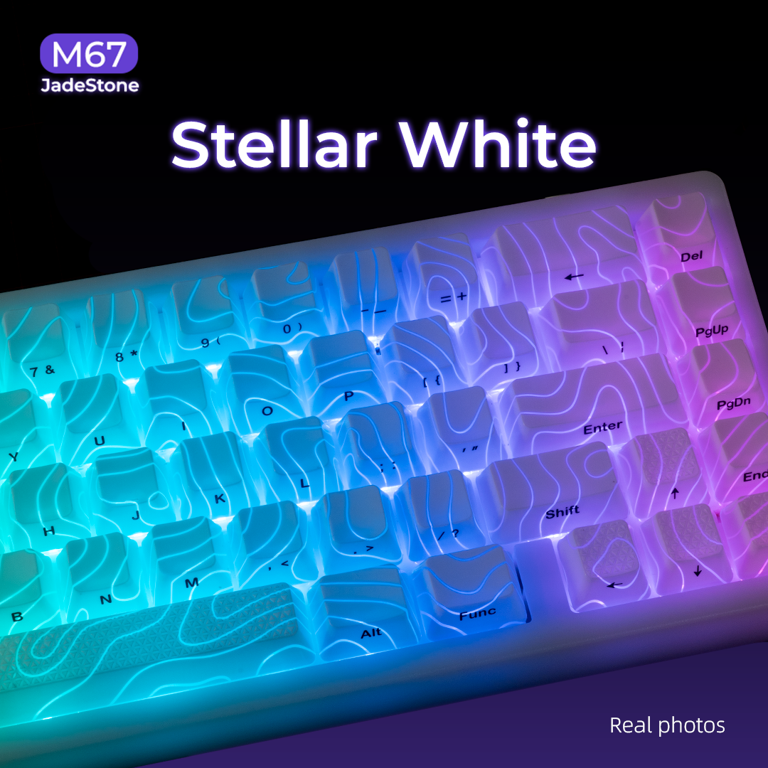 JadeStone Stellar White Keyboard